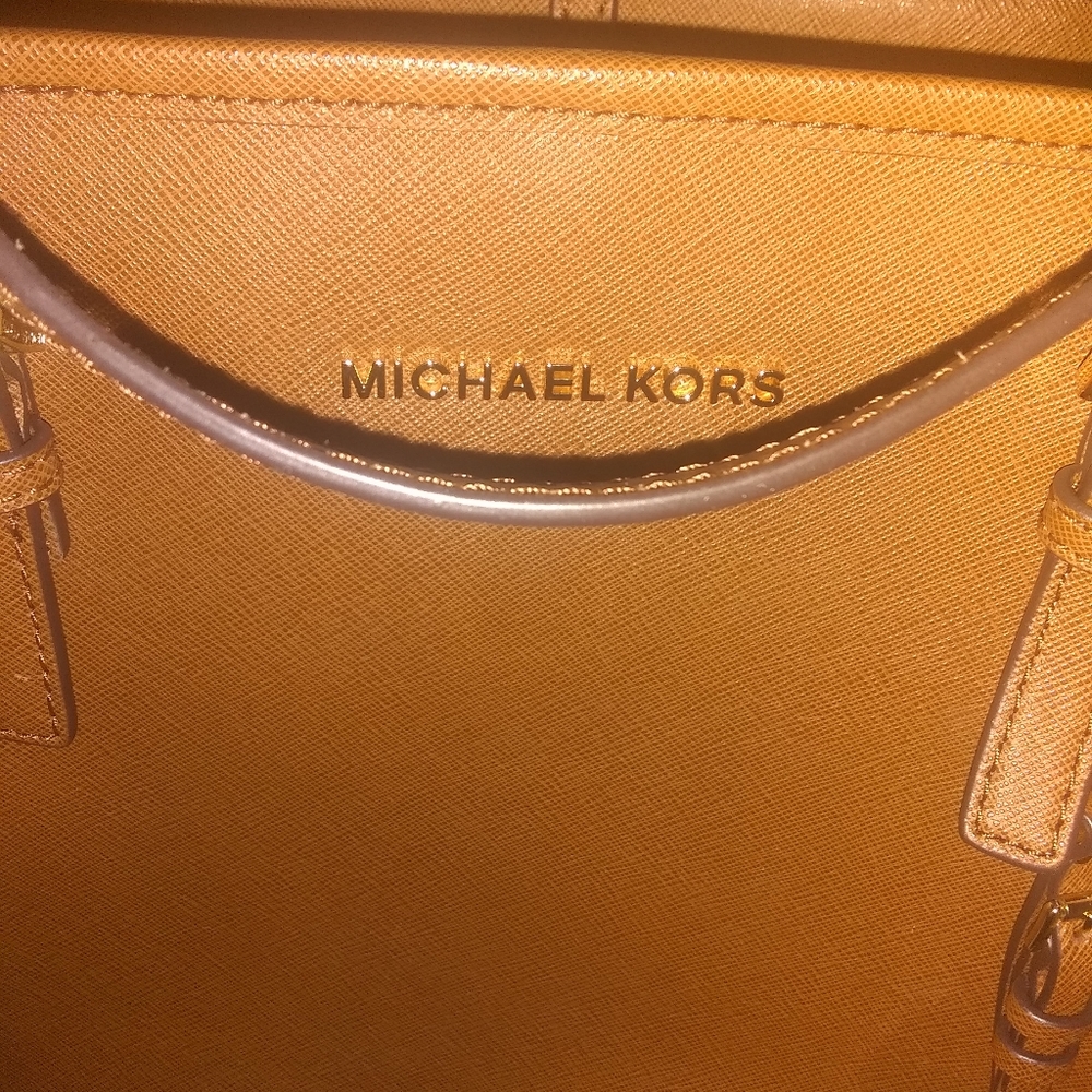 Michael kors MK Jet Set EW EX Large Saffiano leather handbag East West Travel - Picture 8 of 15
